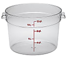 Cambro Camwear 4-Quart Round Storage Containers, Clear, Set Of 6 Containers 1 thumbnail image
