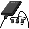 OtterBox Mobile Charging Kit Standard 5,000 mAH 3-in-1 Cable - For USB Type A Device, Micro USB Device, USB Type C Device, Lightning Device - 5000 mAh - 3 A - 5 V DC Output - 5 V Input - Black