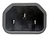 Eaton Tripp Lite Series IEC C14 to IEC C7 Power Cord Adapter - 7A, 125V, Black - Power connector adapter - P016000 1 thumbnail image