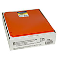 C-Line 2-Pocket Heavyweight Poly Portfolio Folders With 3-Hole Punch, 8-1/2" x 11", Orange, Pack Of 25 Folders