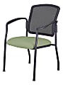 WorkPro® Spectrum Series Stacking Guest Chair With Antimicrobial Protection, Arms, Olive