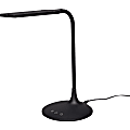 Lorell® 2-In-1 LED Desktop Lamp, 15"H, Black 1 thumbnail image