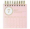 Divoga® Monthly Easel Desk Calendar, 5" x 5", Whimsical Wonder, July 2016 to June 2017 1 thumbnail image