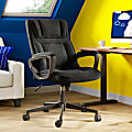 Serta® Style Hannah I High-Back Office Chair, Microfiber, Comfort Black