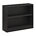 Bush Business Furniture Universal 30"H 2-Shelf Bookcase, Classic Black, Standard Delivery 1 thumbnail image