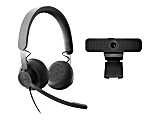 Logitech Zone Teams Wired Noise Cancelling On-ear Headset with C925e Webcam - Video conferencing kit (Logitech C925e Webcam, Logitech Zone Wired USB-C headset)