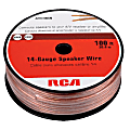 RCA Audio Cable - 100 ft Audio Cable for Speaker, Home Theater System, A/V Receiver, Amplifier - 14/2 AWG - Clear 1 thumbnail image