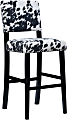 Linon Collier Bar Stool, Black/Black Cow 1 thumbnail image
