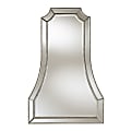 Baxton Studio Modern Bell Accent Wall Mirror, 40" x 26", Antique Silver 1 thumbnail image