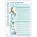 ComplyRight™ Coronavirus (COVID-19) Protect Yourself If You Are High Risk Poster, English, 14" x 10" 1 thumbnail image