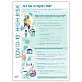 ComplyRight™ Coronavirus (COVID-19) Protect Yourself If You Are High Risk Poster, English, 14" x 10"