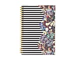 Nicole Miller Wire-O Weekly/Monthly Planner, Refillable, Flower, 5" x 8", 50% Recycled, January–December 2016