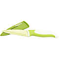 Starfrit 3.5" Paring Knife with Sharpening Sheath - Paring Knife - 1 x Paring Knife - Paring, Cutting - Dishwasher Safe - Green