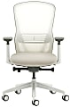 Allermuir Ousby Ergonomic Fabric Mid-Back Task Chair, Light Gray/Pebble/Snow