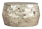 Zuo Modern Pam Iron Round Coffee Table, 16-3/4”H x 31-5/16”W x 27-13/16”D, Antique Beige 1 thumbnail image