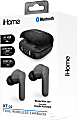 Bytech iHome XT-22 True Wireless Bluetooth In-Ear Earbuds, Black, HMAUBE237BK