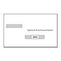 ComplyRight Double-Window Envelopes For W-2/1099 (LU4) Tax Forms, Moisture-Seal, White, Pack Of 100 Envelopes