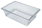 Cambro Camwear Food Box Colander Pans, 8-13/16"H x 18"W x 25-7/8"D, Clear, Set Of 4 Pans 1 thumbnail image