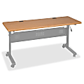 Balt Flipper Rectangular Training Table Top, Teak 1 thumbnail image