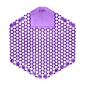 Fresh Products Wave 3-D Urinal Screens, 7", Fabulous Scent, Purple, Pack Of 60 Urinal Screens 1 thumbnail image