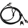Lenovo Kensington MicroSaver 2.0 Twin Cable Lock - 8 ft Cable - Keyed Lock - Carbon Steel - For Notebook, Desktop Computer, Monitor 1 thumbnail image