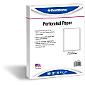 PrintWorks Professional Perforated Paper, Letter Size (8 1/2" x 11"), 95 (U.S.) Brightness, 20 Lb, Ream Of 500 Sheets 1 thumbnail image