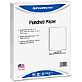 PrintWorks Professional 44-Hole Pre-Punched Spiral Coil Paper, Letter Size (8 1/2" x 11"), 92 (U.S.) Brightness, 20 Lb, Ream Of 500 Sheets 1 thumbnail image