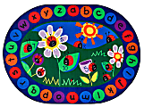 Carpets for Kids® Premium Collection Ladybug Circletime Classroom Rug, 8'3" x 11'8", Blue 1 thumbnail image