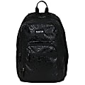 Kenneth Cole Reaction Polyester Double Gusset Computer Backpack With 15.6" Laptop Pocket, Black Leopard