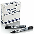 Quartet® Premium Glass Board Dry-Erase Markers, Bullet Tip, Black, Pack Of 12 1 thumbnail image