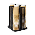Mind Reader Metal Cup and Lid Carousel Countertop Organizer, 11-1/2"H x 8"W x 8"D, Black 1 thumbnail image