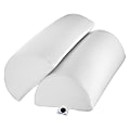 AllSett Health® Large Half-Moon Bolster Foam Pillows, 5-1/8”H x 8-3/4”W x 22-1/8”D, White, Pack Of 2 Pillows 1 thumbnail image