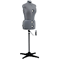 Singer Medium/Large Dress Form, Grey, 9.5"W x 28.5"H x 15.3"L, Gray 1 thumbnail image