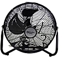 Comfort Zone® 12" 3-Speed High Velocity Cradle Fan, 15.375"H x 15.375"W x 6.5"D, Black 1 thumbnail image