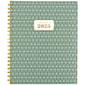 2025-2026 AT-A-GLANCE® BADGE Weekly/Monthly Planner, 8-1/2" x 11", Green Tile, January To January 1 thumbnail image
