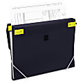 Samsill® Trio 3-In-1 Poly 3-Ring Binder Organizer, 1" Round Rings, Black 1 thumbnail image