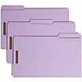 Smead® Colored Top-Tab Fastener File Folders, 8 1/2" x 14", Legal Size, Lavender, Box Of 50 Folders 1 thumbnail image