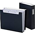 Smead Letter Organizer Folder - 8 1/2" x 11" - 6 Pocket(s) - Monaco Blue - 1 Each 1 thumbnail image
