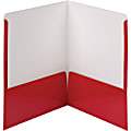 Smead Letter Pocket Folder - 8 1/2" x 11" - 2 Pocket(s) - Red - 25 / Box 1 thumbnail image