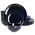 Elama Luna Porcelain Dinnerware Set, Dark Blue, Set Of 18 Pieces 1 thumbnail image