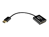 Tripp Lite DisplayPort to DVI Active Adapter Converter 1080p 6in DP to DVI 50 Pack - Video converter - DisplayPort - DVI - black - bulk (pack of 50) 1 thumbnail image