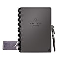 Rocketbook Fusion Smart Reusable Executive-Size Notebook, 6" x 8-4/5", 7-Subject, 21 Sheets, Gray