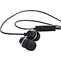 Verbatim Stereo Earphones with Microphone - Stereo - Mini-phone (3.5mm) - Wired - Earbud - Binaural - In-ear - Black