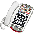 Clarity Amplified Photo Phone, 1-Line, White/Black 1 thumbnail image