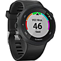 Garmin Forerunner 45 GPS Watch - Wrist - Heart Rate Monitor, Accelerometer - 1" - 208 x 208 - GPS - 168 Hour - 1.65" - Black - Glass Lens - Silicone Band - Water Resistant - Glass Lens