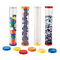 Learning Resources Primary Science Sensory Tubes, 12" x 2 1/2", Pre-K To Grade 1, Pack Of 4 Tubes