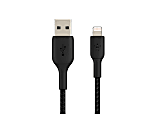 Belkin Braided Lightning Cable USB-A To Lightning, 6.5ft/2m, Black 1 thumbnail image