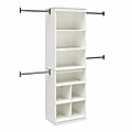 Ameriwood™ Home SystemBuild Closet Storage System, 76-5/8"H x 95-7/16"W x 15-3/4"D, White 1 thumbnail image