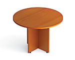 Offices To Go™ Superior Laminate Series Conference Table, Round Top, Cross Base, 42"W, American Cherry
