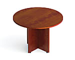 Offices To Go™ Superior Laminate Series Conference Table, Round Top, Cross Base, 42"W, American Dark Cherry